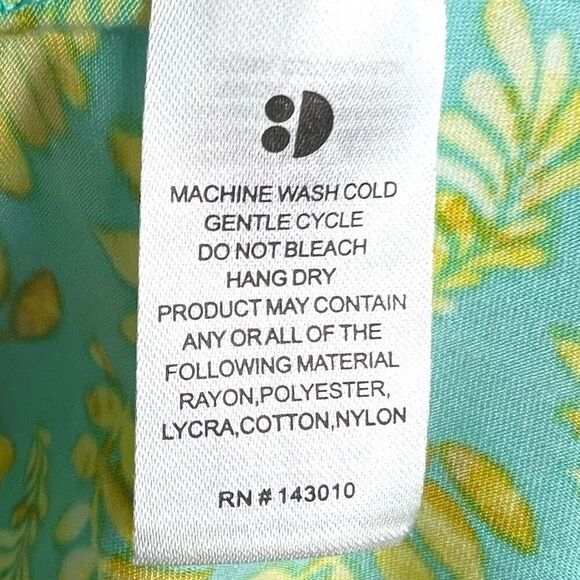 NEW Dot Dot Smile Gold Ferns Green Floral Cap Sleeve Dress 2T - Picture 5 of 7